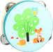 Small Foot 10721 Tambourine for Children, Child-Friendly Design, Popular Music Instrument for The Promotion of Rhythm and tact