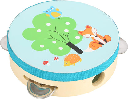 Small Foot 10721 Tambourine for Children, Child-Friendly Design, Popular Music Instrument for The Promotion of Rhythm and tact