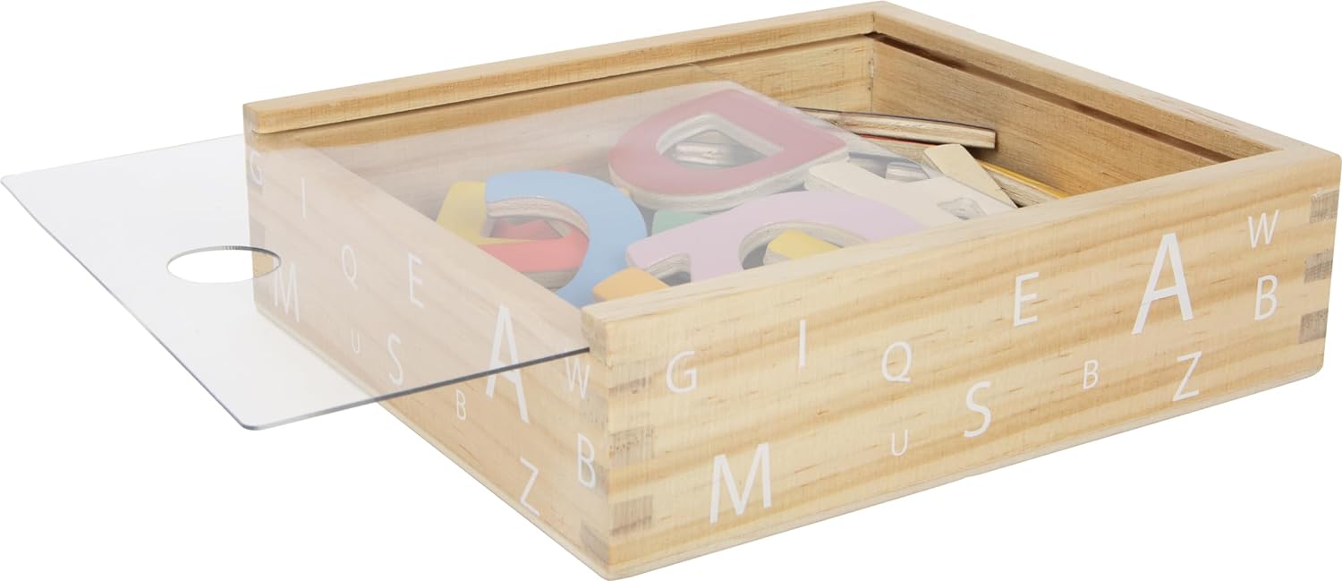 Small Foot 10732 Magnetic Letter In A Wooden Box Magnetic letters