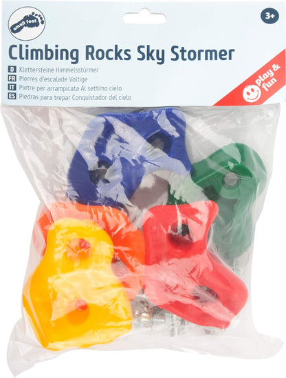 Small Foot 10880 Sky Stormer Climbing Stones made of robust, weather-resistant material, incl. mounting materials