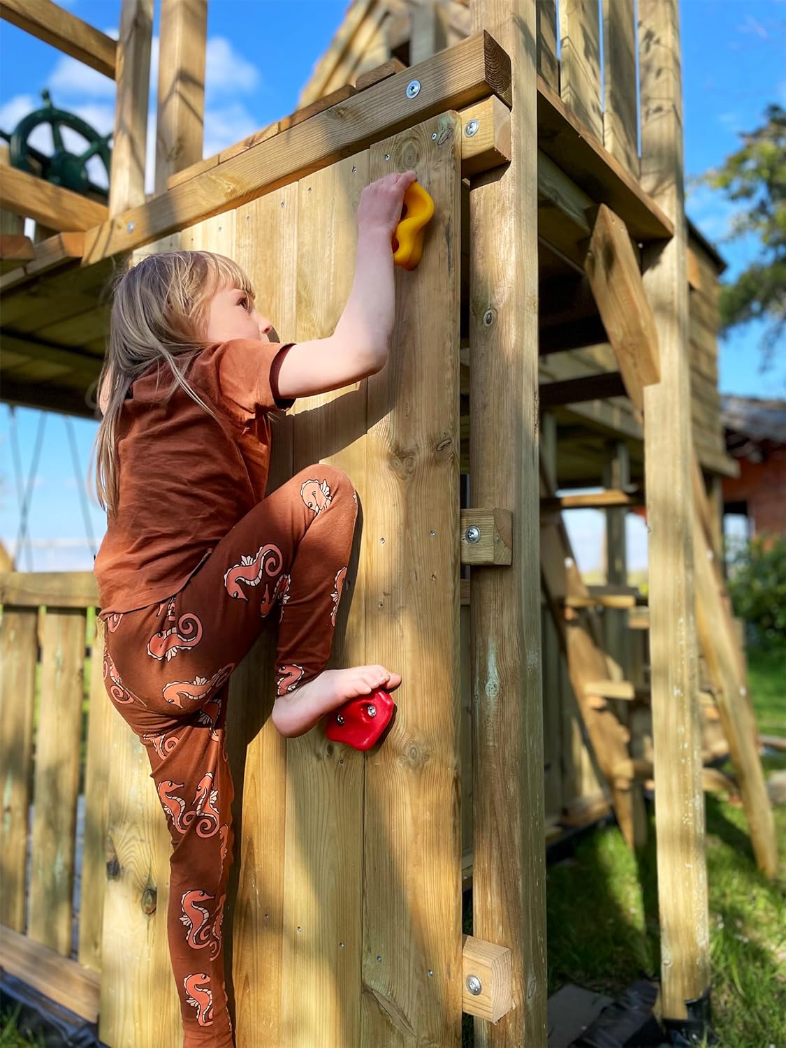 Small Foot 10880 Sky Stormer Climbing Stones made of robust, weather-resistant material, incl. mounting materials