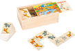 Small Foot Wooden domino safari, FSC® 100%-certified, a fun jigsaw puzzle with colourful animal motifs
