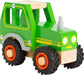 Small Foot 11078 Tractor Made of Wood for Children 18 Months and Older, FSC 100%-Certified, Also Suitable for Outdoor Play Traktor Toy, Green