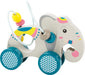 Small Foot Animal with Bead Maze FSC 100%-certified, ages 11088 Push-along elephant Jungle made of wood, with motoric loop and colorful design, from 12 months, orange Motor skills bow elephant