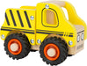 Small Foot 11096 Construction site Vehicle Made of Wood for Children 18 Months and Older, 100% FSC-Certified Toy, Yellow Construction vehicle