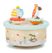 Small Foot 1108 "Parrot & Elephant Music Box, made of wood, in modern pastel colours, w/melody ideal for falling asleep