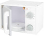 small foot 11184 Microwave "children's kitchen" made of wood, with swivel knobs and door with magnetic lock, from 3 years