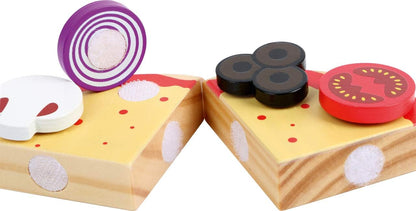 small foot Pizza-Ofen aus Holz, ideal für Kinderküchen, mit Pizza, Pizzateller und Pizzaschneider, ab 3 Jahren, 11204