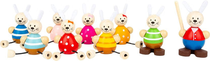 Small Foot 11315 School for Hares Playset, made of wood, FSC 100%-certified, Easter bunny role-playing Toys, Multicolored