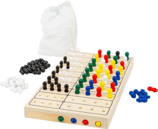 Small Foot- Código Secreto del Juego de lógica, diversión de Rompecabezas para 2 Personas, con práctica Bolsa de Tela para Guardar Juguetes, Multicolor (11364