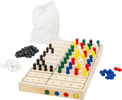 Small Foot- Código Secreto del Juego de lógica, diversión de Rompecabezas para 2 Personas, con práctica Bolsa de Tela para Guardar Juguetes, Multicolor (11364
