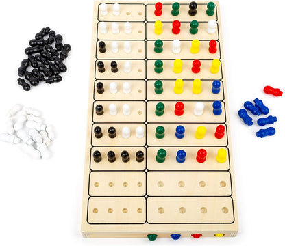 Small Foot- Código Secreto del Juego de lógica, diversión de Rompecabezas para 2 Personas, con práctica Bolsa de Tela para Guardar Juguetes, Multicolor (11364