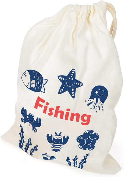 Small Foot 11366 Catching Fish Wooden Travel Game, FSC 100%-certified Toys, multicolored