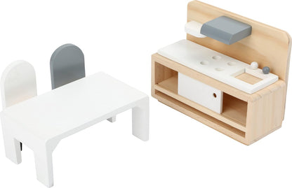 Small Foot - Small Foot - Houten Poppenhuis Meubeltjes Complete Set 28dl