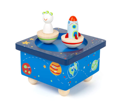 Small Foot 11449 1149 Box Space, Made of Wood, with Magnet Function and Music Toys, Multicolored Music box