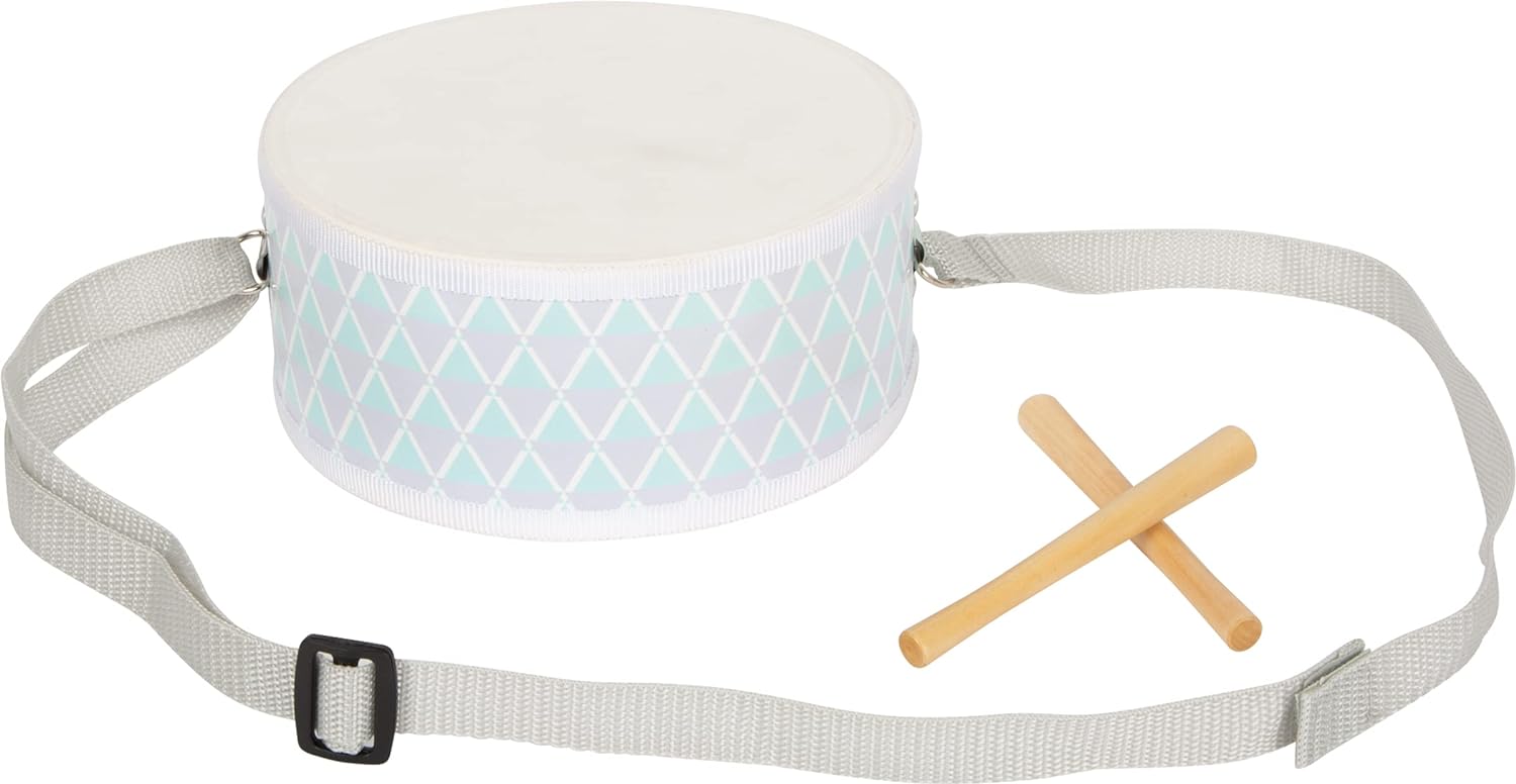 small foot 11685 Music Set Pastell, set of three musical instruments with sheet music, for ages 3+ years Pastel set