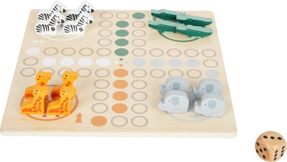small foot 11697 Ludo Safari, Made of FSC 100%-Certified Wood, Parlour Game for The Whole Family, for Ages 4+ Years