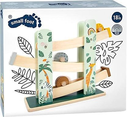 Small Foot Small Foot-11707 Pista de Ruedas Safari, Madera en Colores de Moda, a Partir de 18 Meses. Toys (11707)