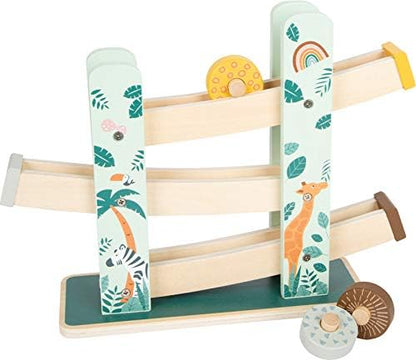 Small Foot Small Foot-11707 Pista de Ruedas Safari, Madera en Colores de Moda, a Partir de 18 Meses. Toys (11707)