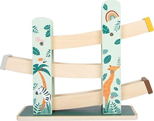 Small Foot Small Foot-11707 Pista de Ruedas Safari, Madera en Colores de Moda, a Partir de 18 Meses. Toys (11707)