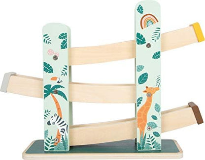 Small Foot Small Foot-11707 Pista de Ruedas Safari, Madera en Colores de Moda, a Partir de 18 Meses. Toys (11707)