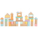 Small Foot Pastel Wooden Building Blocks, 50-Piece Set to Promote Creativity, from 12 Months, 11722 Toys