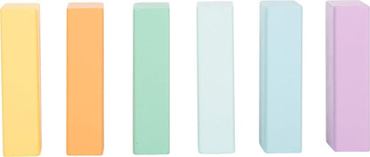 Small Foot Pastel Wooden Building Blocks, 50-Piece Set to Promote Creativity, from 12 Months, 11722 Toys