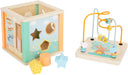 Small Foot cube, pastel motor skills toy for toddlers, playable from five sides, from 12 months, 11724
