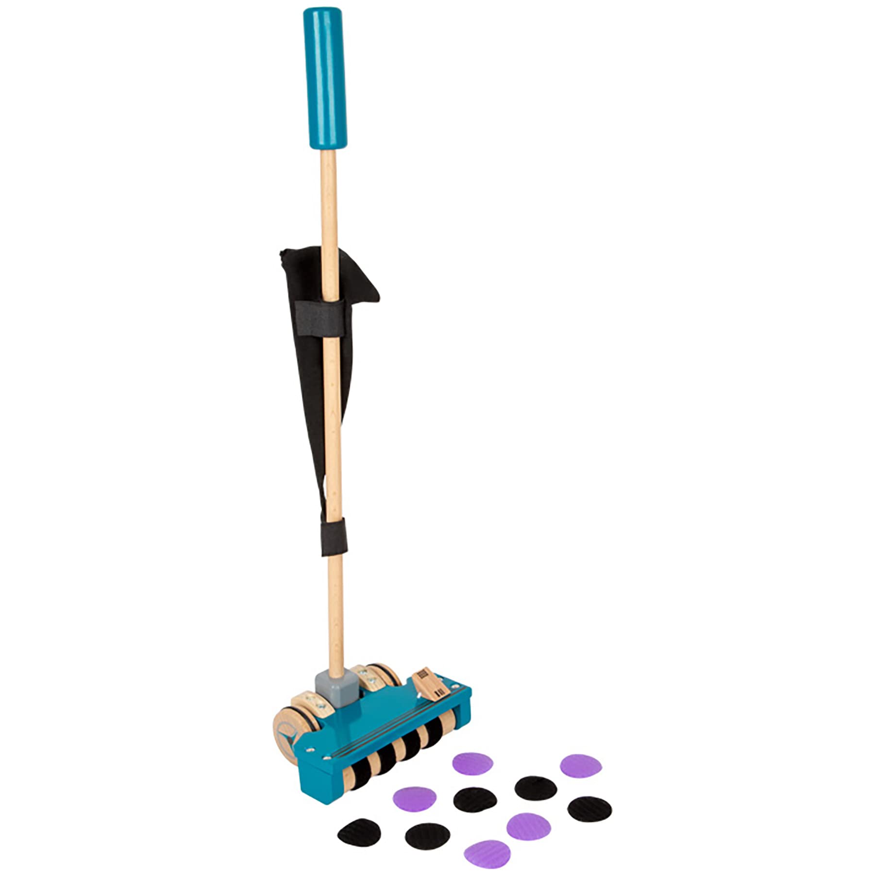 11735 Aspiradora de Juguete para Empujar, small foot, Madera, Juego de rol para niños a Partir de 18 Meses.