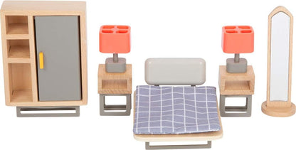 Small Foot Small Foot-11742 Set Muebles Modernos, Madera, plástico, Acc. Casas muñecas, a Partir de 3 años. Toys, Multicolor, Piccolo (11742