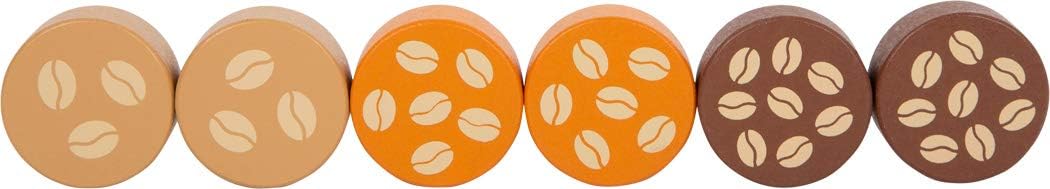 Small Foot 11792 Gastro Wooden Coffee Machine with Two Rotary Knobs and Movable Filter Holder from 3 Years Toys, White