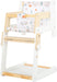 Small Foot 11814 Doll Little Button, a Multifunctional Combo highchair, for Ages 3+ Years Toys, White