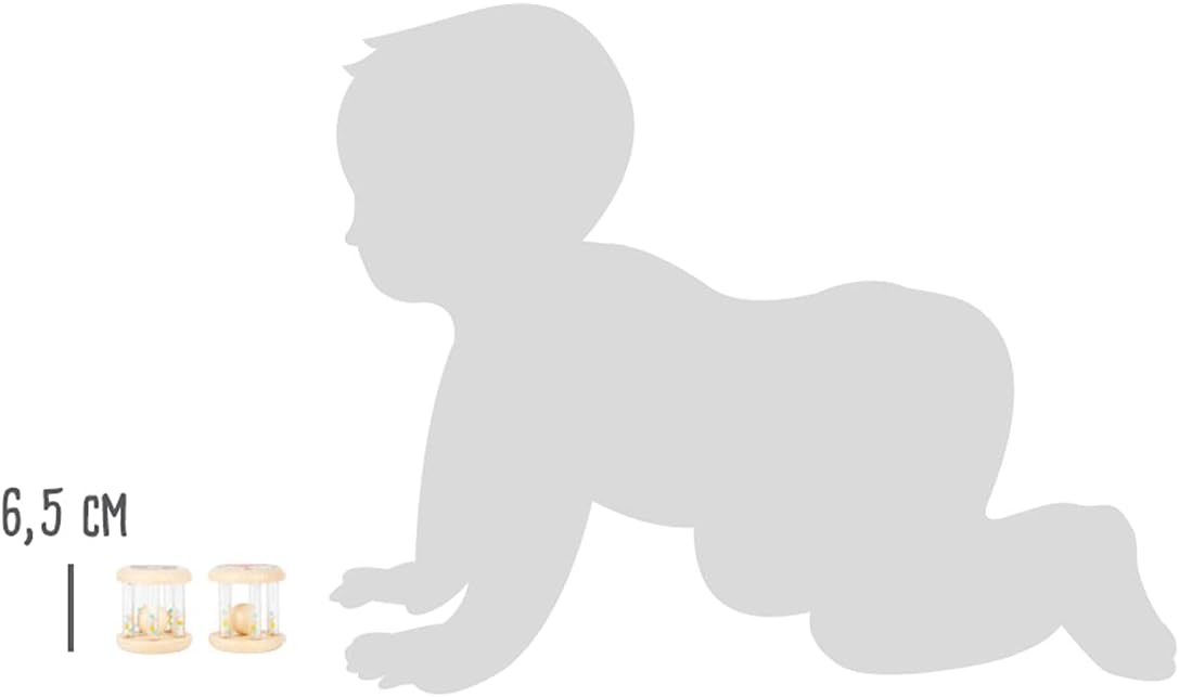 small foot 11885 Animals Rattles, in Soft Pastel Colours and Child-Friendly Design, for Babies and Infants Toys