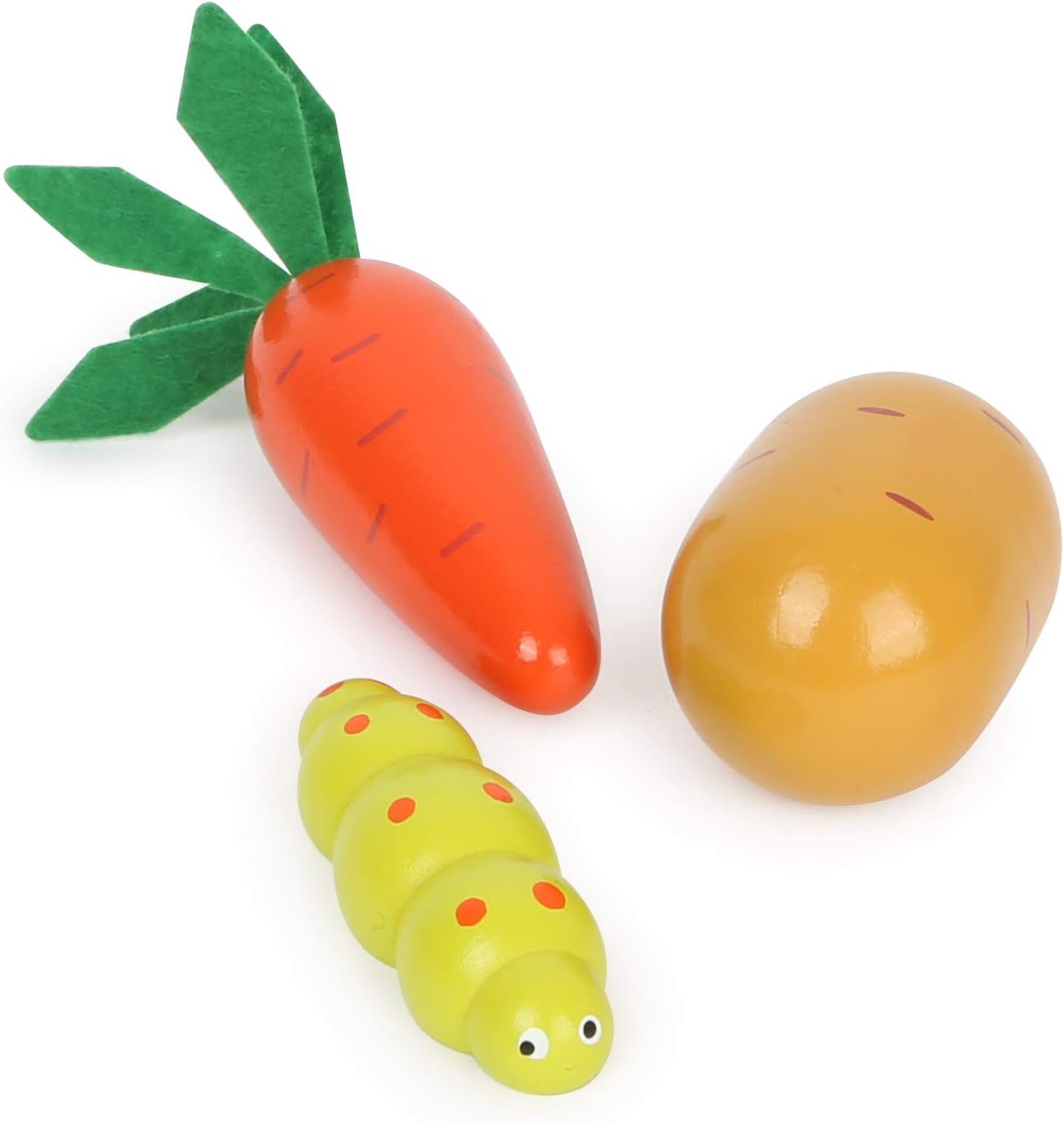 Small Foot 12011 Wooden Vegetable Garden with Carrots, Mushrooms, Potatoes, Broccoli, Seeds and Scoop from 3 Years, Multicoloured