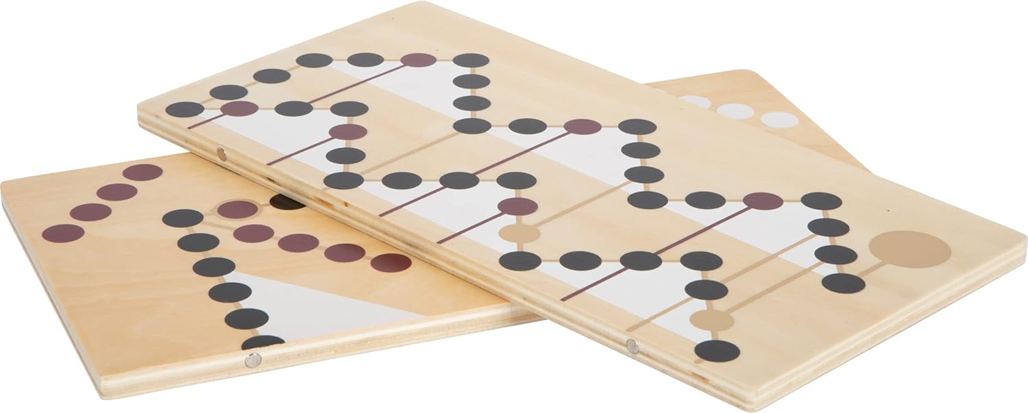 small foot 12218 Ludo and Ladders "Gold Edition", modern board game, in trendy colours, for 2-4 players, ages 4+ years
