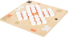 small foot 12220 Wooden Nine Men's Morris and Solitaire "Gold Edition", modern colours, two board games, ages 6+ years