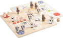 small foot 12228 "4 Friends" Games Collection, with farm animal motifs, wooden game for kids and family, ages 4+ years