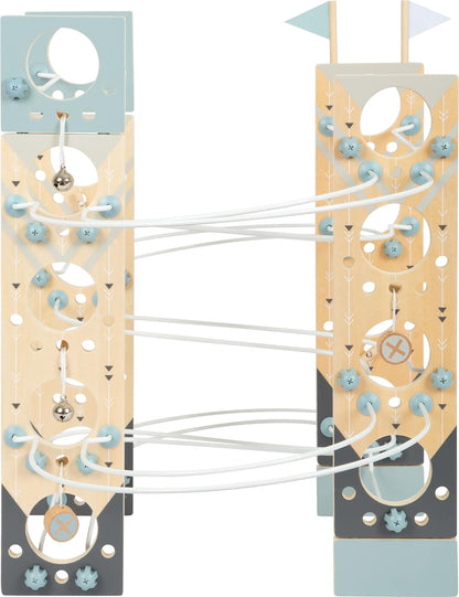 small foot Modular Marble Run, made of wood, can be easily taken apart and stored in a space-saving way, Prod. No. 12234