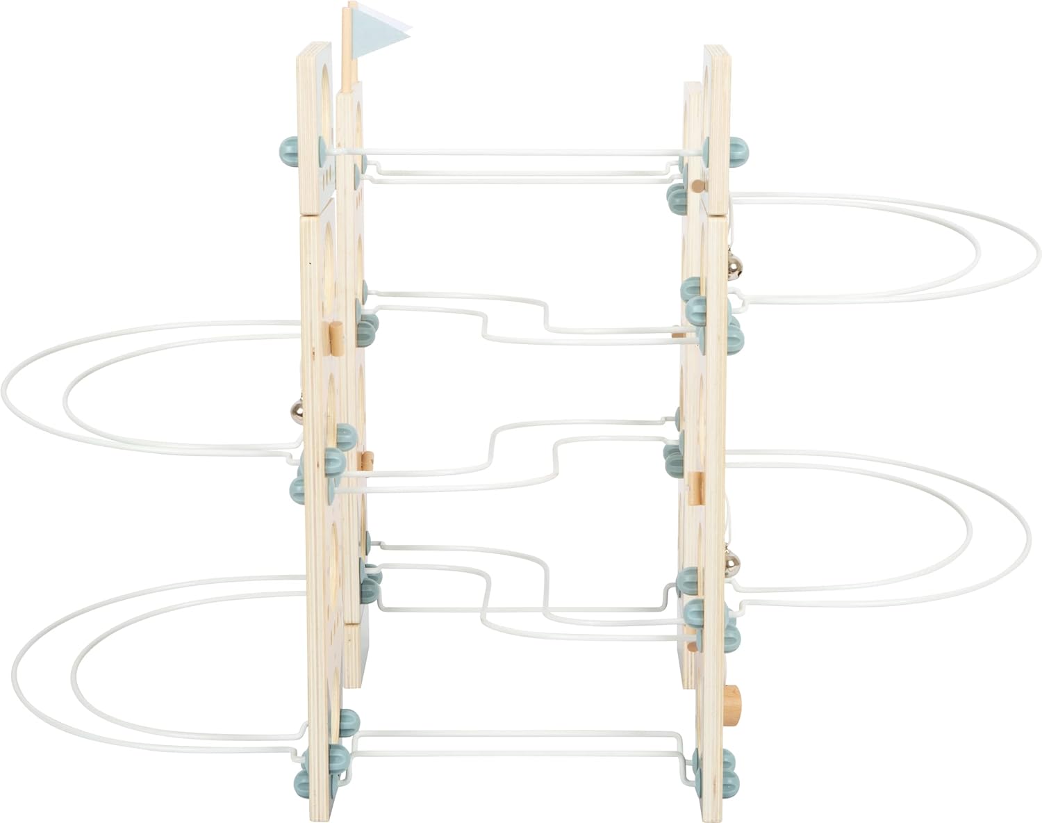 small foot Modular Marble Run, made of wood, can be easily taken apart and stored in a space-saving way, Prod. No. 12234