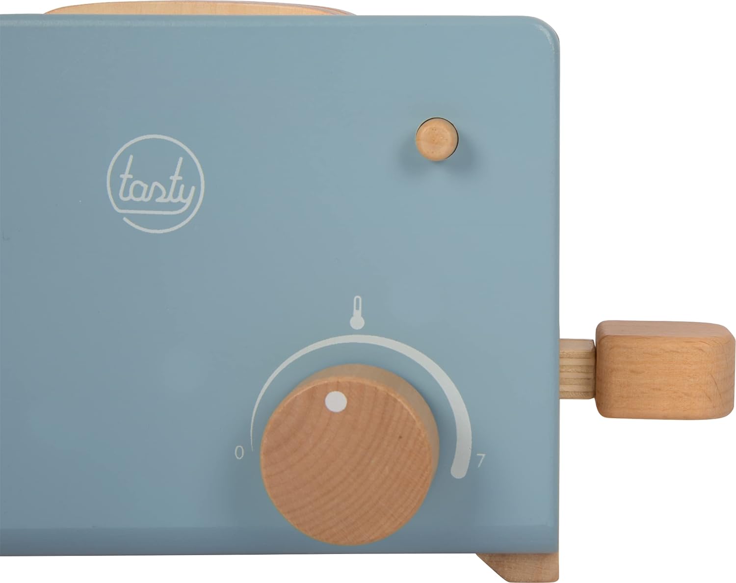 small foot Toaster Set "tasty", role play toy for kids aged 3+ years, made of wood, play kitchen accessory, Prod. 12246