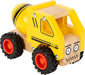 Small Foot Betonmischer, Spielfahrzeug für Kinder aus Holz, mit gummierten Rädern, ab 18 Monaten, 12286 Toys, Multicolored concrete mixer