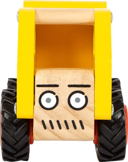 Small Foot Betonmischer, Spielfahrzeug für Kinder aus Holz, mit gummierten Rädern, ab 18 Monaten, 12286 Toys, Multicolored concrete mixer