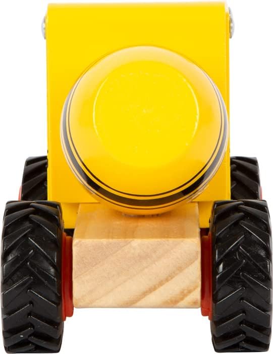 Small Foot Betonmischer, Spielfahrzeug für Kinder aus Holz, mit gummierten Rädern, ab 18 Monaten, 12286 Toys, Multicolored concrete mixer