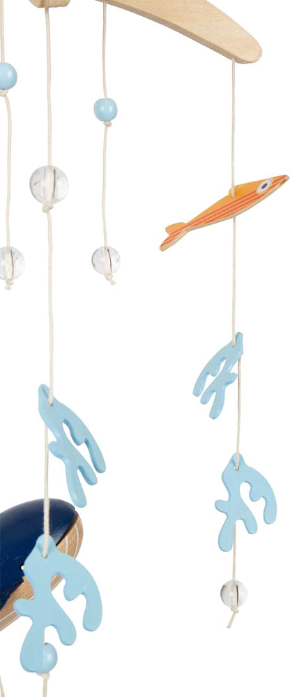 small foot Big Ocean Made of Wood, 3D Mobile in Maritime Look, Ideal for Toddlers and Babies, 12290 Toys, Multicolor