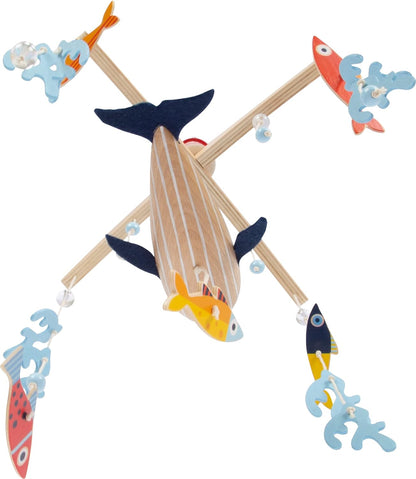 small foot Big Ocean Made of Wood, 3D Mobile in Maritime Look, Ideal for Toddlers and Babies, 12290 Toys, Multicolor