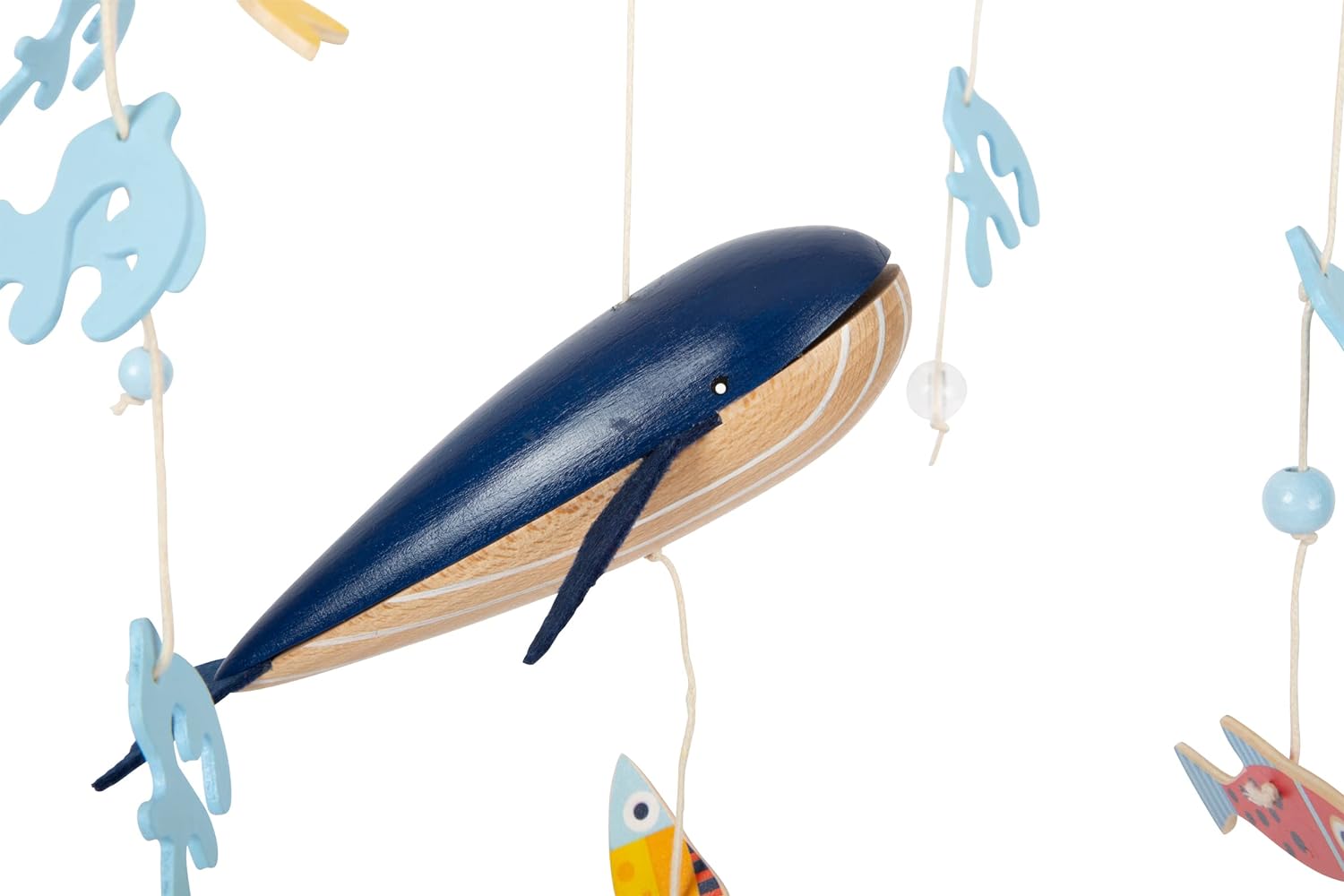 small foot Big Ocean Made of Wood, 3D Mobile in Maritime Look, Ideal for Toddlers and Babies, 12290 Toys, Multicolor