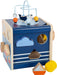 small foot Big Ocean Activity Cube Made of Wood, Maritime Motor Toy for Toddlers Aged 12+ Months, 12312, Multicolor
