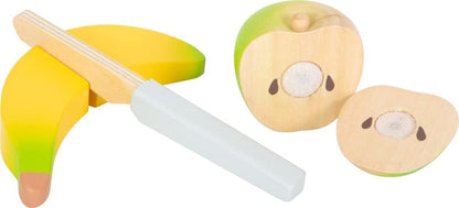 Small Foot Set de déjeuner à découper Fresh en Bois, Aliments pour Cuisine des Enfants, Jeu de rôle dès 3 Ans, 12331 Jouets, Multicolore