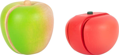 Small Foot Set de déjeuner à découper Fresh en Bois, Aliments pour Cuisine des Enfants, Jeu de rôle dès 3 Ans, 12331 Jouets, Multicolore