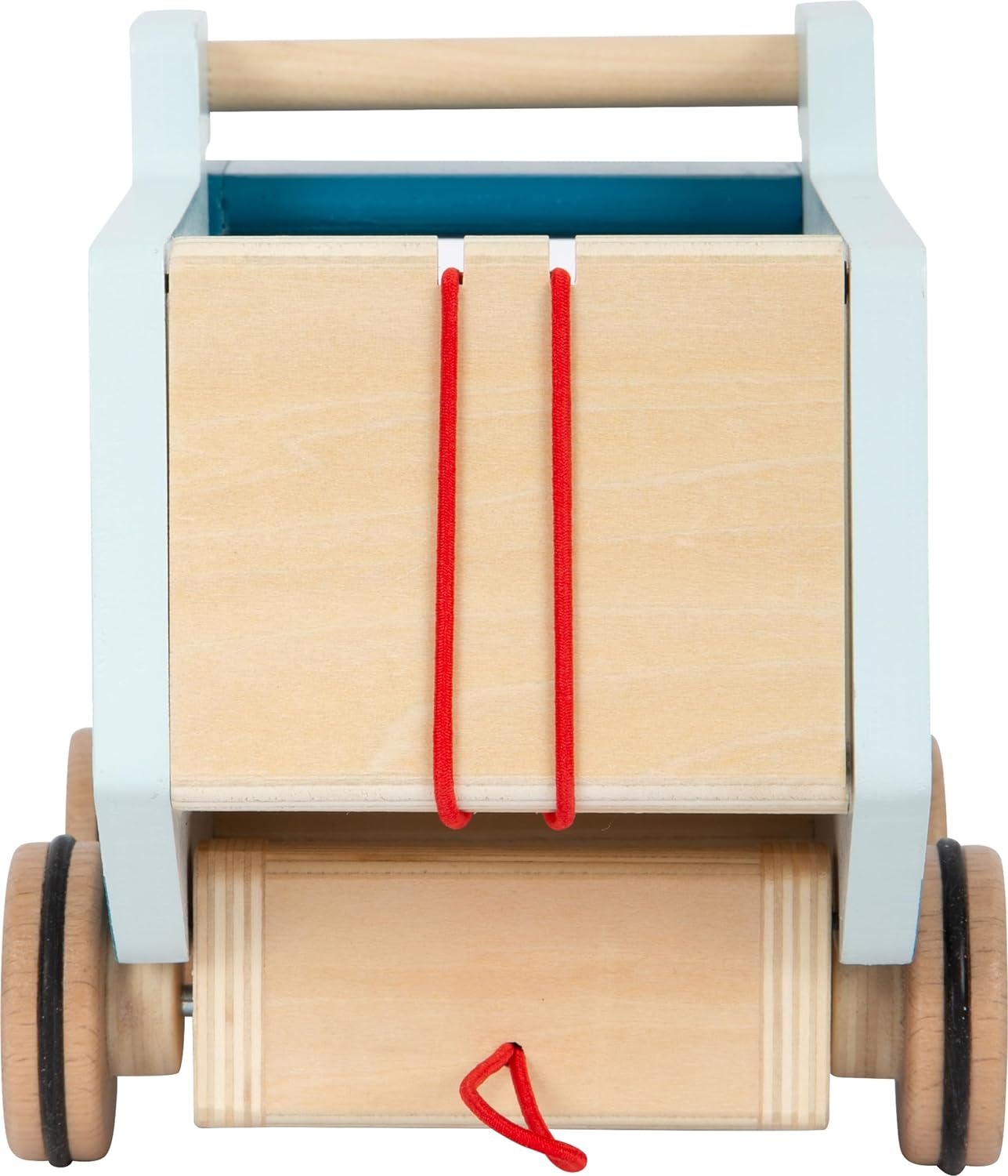 small foot Pull-Along Dump Truck Made of Wood, Motor Skills Toy and Baby Walker, for Children Aged 18+ Months, 12348, Multicolor
